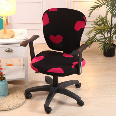 Poliészter székhuzat Forgó nyújtható irodai számítógépes asztali ülés otthoni vízálló elasztikus székhuzatok levehető huzat