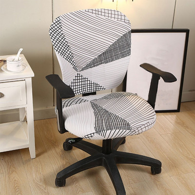 Poliészter székhuzat Forgó nyújtható irodai számítógépes asztali ülés otthoni vízálló elasztikus székhuzatok levehető huzat