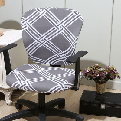 Poliészter székhuzat Forgó nyújtható irodai számítógépes asztali ülés otthoni vízálló elasztikus székhuzatok levehető huzat