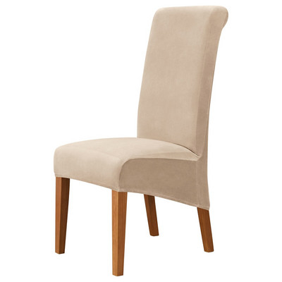 1 KOM Spandex Navlaka za stolice Sleighback Stolica Baršunasta tkanina Navlake za blagovaonske stolice za stolice Forro Para Sillas De Comedor