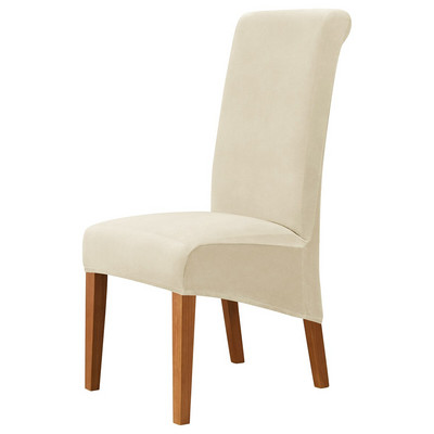 1 KOM Spandex Navlaka za stolice Sleighback Stolica Baršunasta tkanina Navlake za blagovaonske stolice za stolice Forro Para Sillas De Comedor