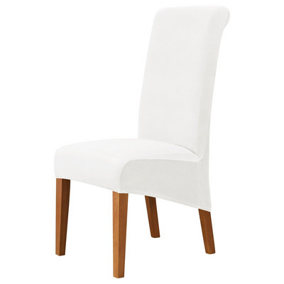 1 KOM Spandex Navlaka za stolice Sleighback Stolica Baršunasta tkanina Navlake za blagovaonske stolice za stolice Forro Para Sillas De Comedor