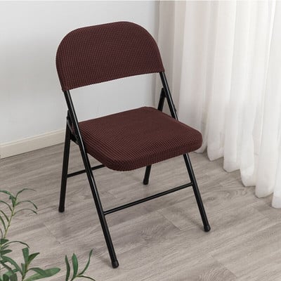 2 žakardo spalvos sulankstomų kėdžių užvalkalų rinkinys Valgomojo kėdės užvalkalas Biuro kompiuterio kėdės sėdynės užvalkalas, elastingas, elastingas