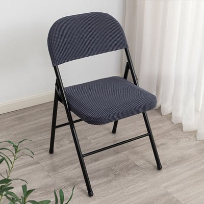 2 žakardo spalvos sulankstomų kėdžių užvalkalų rinkinys Valgomojo kėdės užvalkalas Biuro kompiuterio kėdės sėdynės užvalkalas, elastingas, elastingas