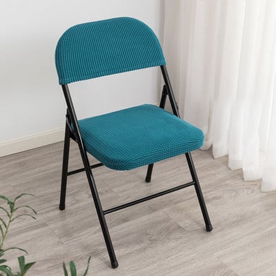 2 žakardo spalvos sulankstomų kėdžių užvalkalų rinkinys Valgomojo kėdės užvalkalas Biuro kompiuterio kėdės sėdynės užvalkalas, elastingas, elastingas