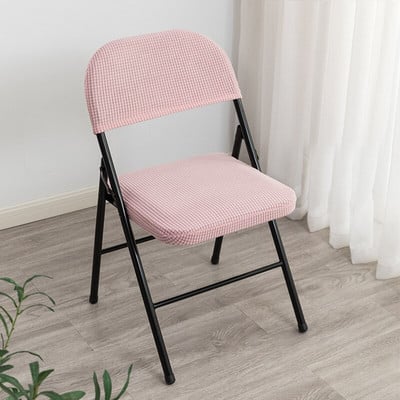 2 žakardo spalvos sulankstomų kėdžių užvalkalų rinkinys Valgomojo kėdės užvalkalas Biuro kompiuterio kėdės sėdynės užvalkalas, elastingas, elastingas