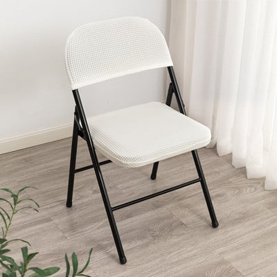 2 žakardo spalvos sulankstomų kėdžių užvalkalų rinkinys Valgomojo kėdės užvalkalas Biuro kompiuterio kėdės sėdynės užvalkalas, elastingas, elastingas