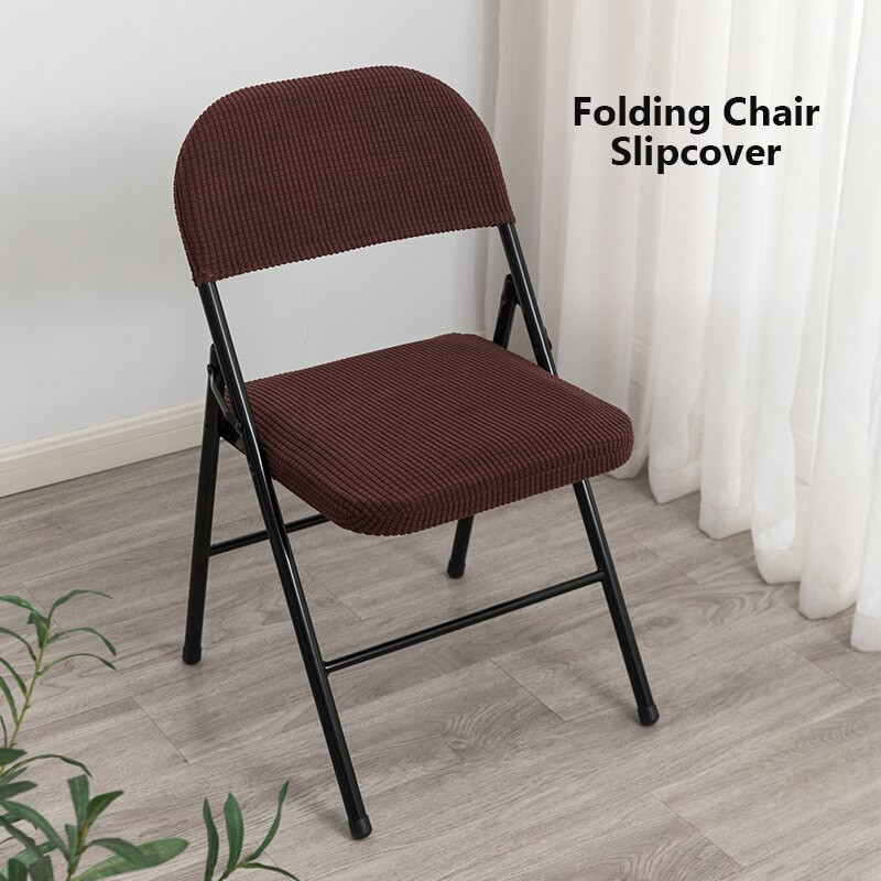 2 žakardo spalvos sulankstomų kėdžių užvalkalų rinkinys Valgomojo kėdės užvalkalas Biuro kompiuterio kėdės sėdynės užvalkalas, elastingas, elastingas