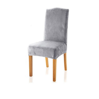 Bársonyos étkezőszékhuzat Spandex elasztikus székhuzat, étkezőszéki székhuzat ülőgarnitúra esküvői szállodai banketthez