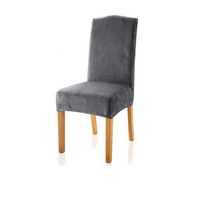 Bársonyos étkezőszékhuzat Spandex elasztikus székhuzat, étkezőszéki székhuzat ülőgarnitúra esküvői szállodai banketthez