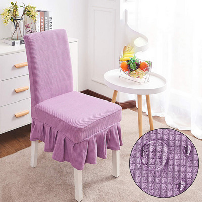 Vízálló kockás székhuzatok konyhai/esküvői elasztikus székhuzatok háttámlával Modern étkező spandex székhuzatok