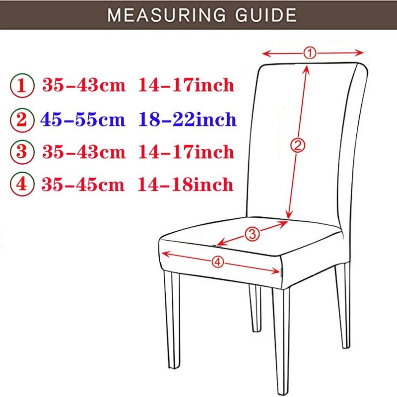 Vízálló kockás székhuzatok konyhai/esküvői elasztikus székhuzatok háttámlával Modern étkező spandex székhuzatok