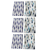 6 bucăți șervețele de masă din bumbac pânză prosop de ceai tampon de curățat absorbant prosoape de bucătărie reutilizabile pânză de curățare batistă pentru petrecere