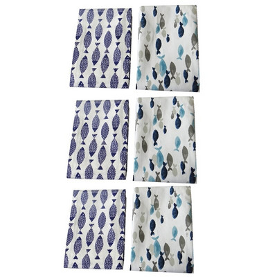 6 bucăți șervețele de masă din bumbac pânză prosop de ceai tampon de curățat absorbant prosoape de bucătărie reutilizabile pânză de curățare batistă pentru petrecere