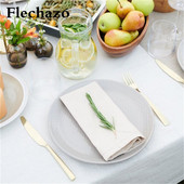 12db Esküvői szalvéta 50*50cm Fehér Tálalás Dekorációs Vidéki kendő Decupage Mark Place Zsebkendő Pamut Lakásdekor Party