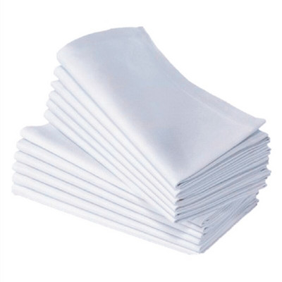 12db Esküvői szalvéta 50*50cm Fehér Tálalás Dekorációs Vidéki kendő Decupage Mark Place Zsebkendő Pamut Lakásdekor Party