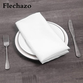 10 bucăți șervețel de pânză 50x50cm lenjerie de masă pentru decorațiuni de nuntă din bumbac pur, alb, servire la restaurant, la banchet, roșu de loc, prosop de ceai