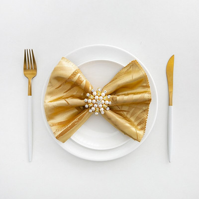 6db Asztali szalvéta Jacquard Vastag Decoupage Esküvői Dekoráció Lakberendezés Csúcsminőségű Születésnapi Kellékek Vacsoraalátét Mosható