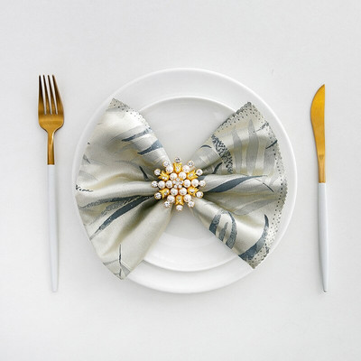 6db Asztali szalvéta Jacquard Vastag Decoupage Esküvői Dekoráció Lakberendezés Csúcsminőségű Születésnapi Kellékek Vacsoraalátét Mosható