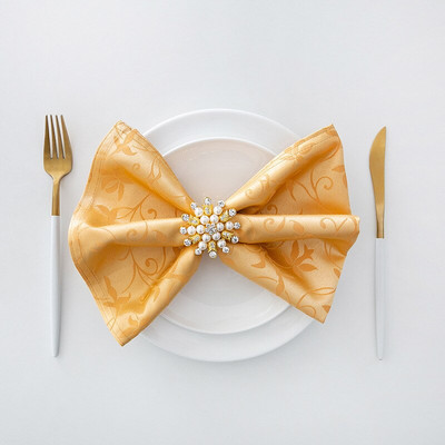 6db Asztali szalvéta Jacquard Vastag Decoupage Esküvői Dekoráció Lakberendezés Csúcsminőségű Születésnapi Kellékek Vacsoraalátét Mosható