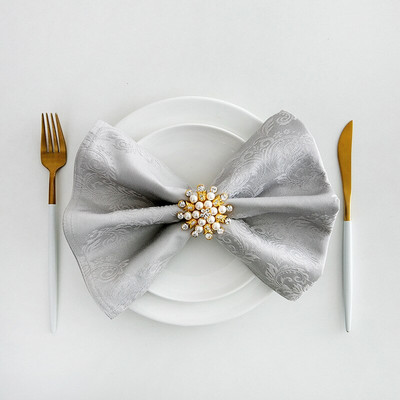 6db Asztali szalvéta Jacquard Vastag Decoupage Esküvői Dekoráció Lakberendezés Csúcsminőségű Születésnapi Kellékek Vacsoraalátét Mosható