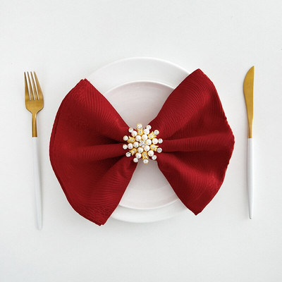 6db Asztali szalvéta Jacquard Vastag Decoupage Esküvői Dekoráció Lakberendezés Csúcsminőségű Születésnapi Kellékek Vacsoraalátét Mosható