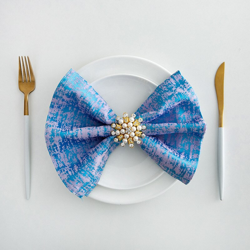 6db Asztali szalvéta Jacquard Vastag Decoupage Esküvői Dekoráció Lakberendezés Csúcsminőségű Születésnapi Kellékek Vacsoraalátét Mosható