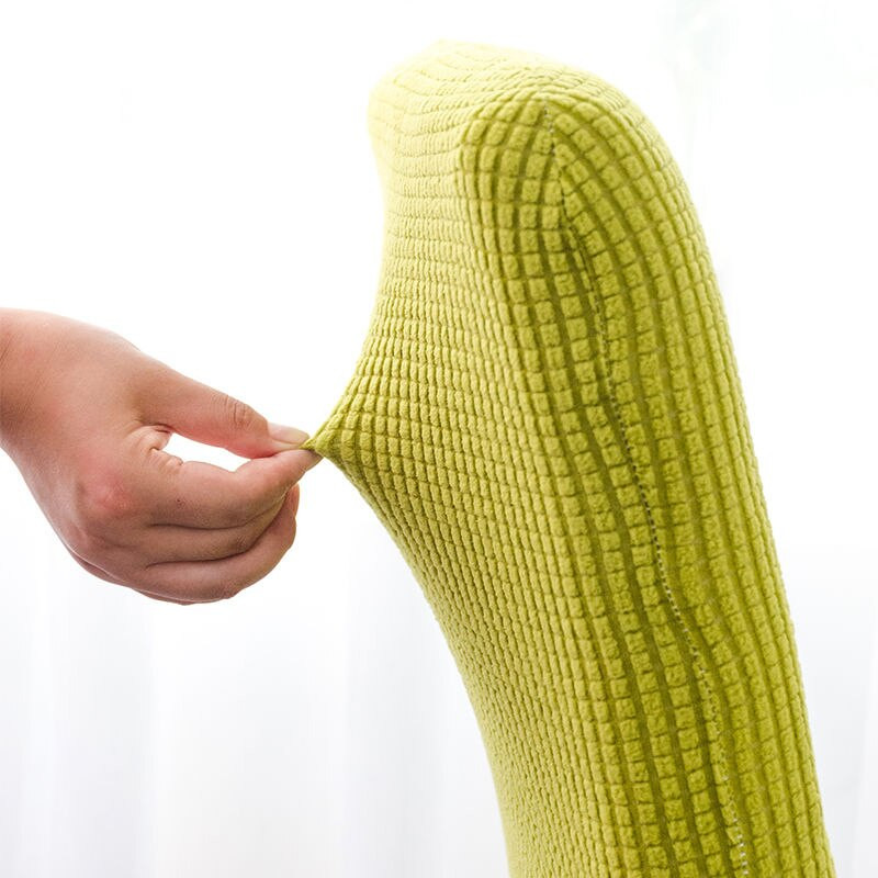 Huse pentru scaune de sufragerie din jacquard solide, cu elastic elastic, husă pentru scaun, pentru acasa, birou, banchet, nuntă