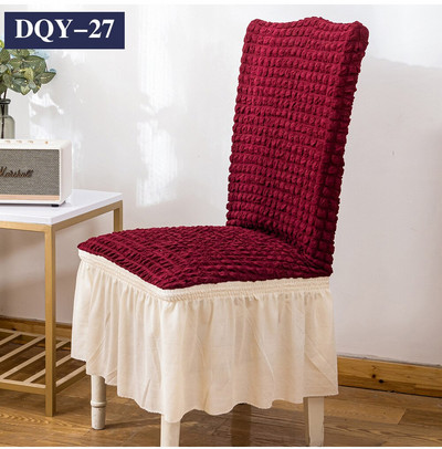 Prabangūs Seersucker kėdžių užvalkalai Spandex audinio kėdžių užvalkalai namams Viešbučio valgomojo ceremonijos banketų vestuvių vakarėliui