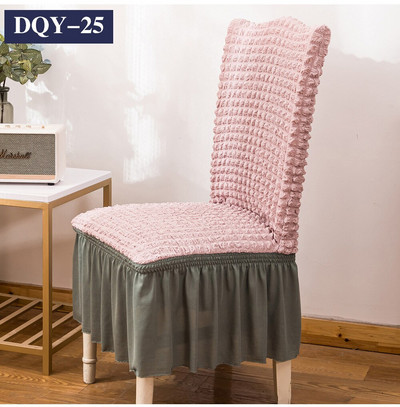 Prabangūs Seersucker kėdžių užvalkalai Spandex audinio kėdžių užvalkalai namams Viešbučio valgomojo ceremonijos banketų vestuvių vakarėliui