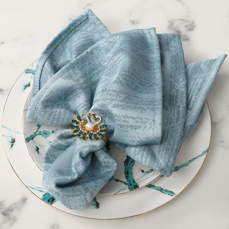 Decoratiuni de nunta Servetele Prosop de ceai Home Decoupage Bumbac Lenjerie de bucatarie Laveta de bucatarie Masa personalizata Scara de nunta Fata de masa