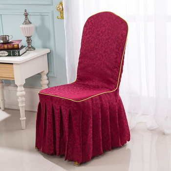 Персонализирана калъфка за хотелска седалка Хотелски ресторант Седалка за сватбен банкетен стол с калъфка за седалка за маса Покривало на едро за стол за хранене