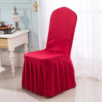 Персонализирана калъфка за хотелска седалка Хотелски ресторант Седалка за сватбен банкетен стол с калъфка за седалка за маса Покривало на едро за стол за хранене