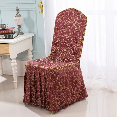 Προσαρμοσμένο κάλυμμα καθίσματος ξενοδοχείου Ξενοδοχείο Εστιατόριο Κάθισμα καρέκλας γάμου με κάλυμμα τραπεζαρίας Χονδρικό κάλυμμα καρέκλας τραπεζαρίας