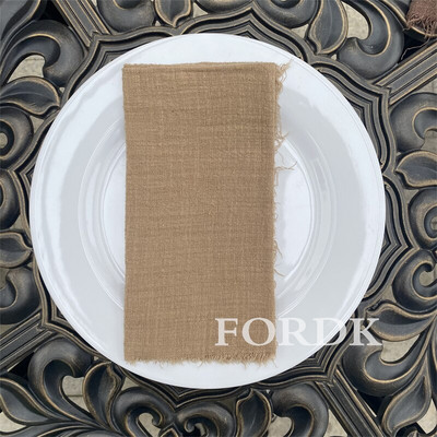 12 vienetų medžiaginės servetėlės 42*42cm kaimo vestuvių dekoravimui gimtadienio vakarėlio staltiesė rožinė serviravimo lininė TABL 100% medvilnė minkšta vakarienė