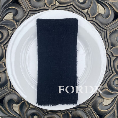 12 vienetų medžiaginės servetėlės 42*42cm kaimo vestuvių dekoravimui gimtadienio vakarėlio staltiesė rožinė serviravimo lininė TABL 100% medvilnė minkšta vakarienė