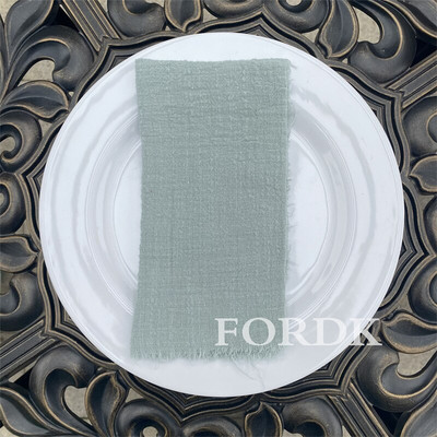 12 vienetų medžiaginės servetėlės 42*42cm kaimo vestuvių dekoravimui gimtadienio vakarėlio staltiesė rožinė serviravimo lininė TABL 100% medvilnė minkšta vakarienė