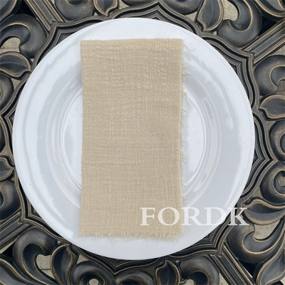 12 vienetų medžiaginės servetėlės 42*42cm kaimo vestuvių dekoravimui gimtadienio vakarėlio staltiesė rožinė serviravimo lininė TABL 100% medvilnė minkšta vakarienė