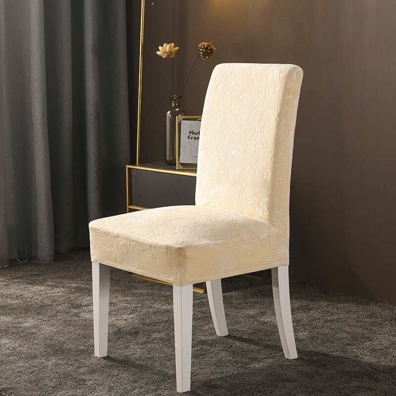 Aksominis blizgus sėdynės apsauginis dėklas Kėdžių užvalkalai viešbučių banketams vestuvėms Universalaus dydžio „Housse De Chaise“, plaunamas, nuimamas