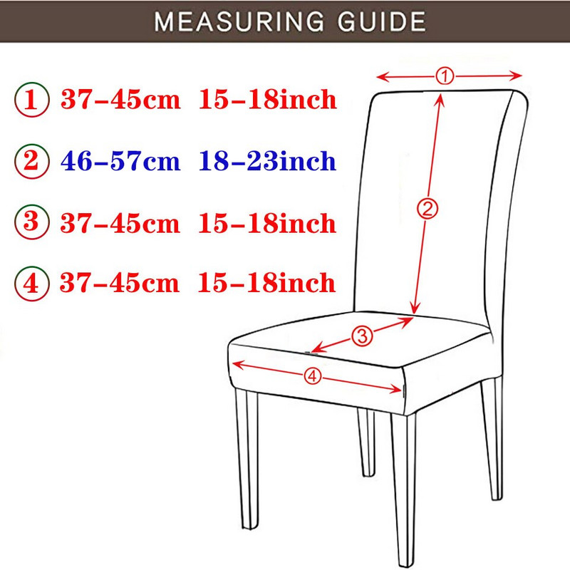 Κάλυμμα καρέκλας τριών στυλ Super soft φούστα Μοντέρνα ελαστικά καλύμματα καρέκλας Καλύμματα καρέκλας τραπεζαρίας Spandex για κουζίνα