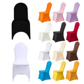 10 ks poťahov na stoličky, látky, svadobné biele poťahy na stoličky, reštaurácia, banket, hotel, večera, párty, lycra, polyester, elastan, AO