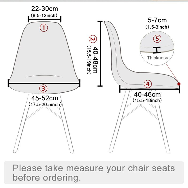 Moderne vodootporne navlake za stolice za blagovaonicu Navlake Set od 1 2 4 6 školjkastih navlaka za kuhinjske stolice bez ruku Navlake za sjedala