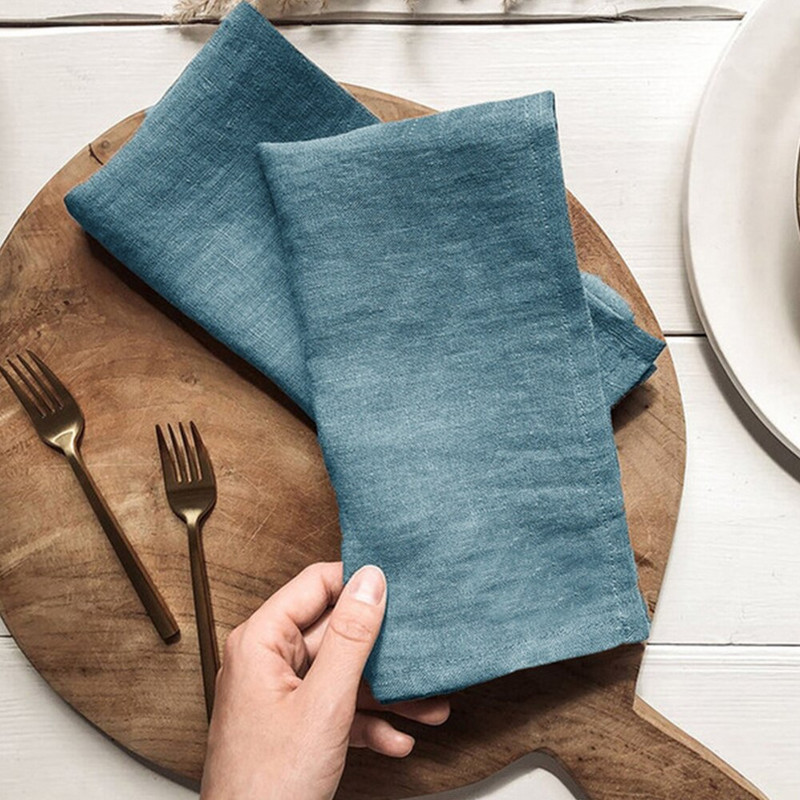 40x40cm vászon partiterítő vacsoraszalvéta étterem Otthoni szalvéták Esküvői vászonszövet Konyhai vacsoraszalvéták