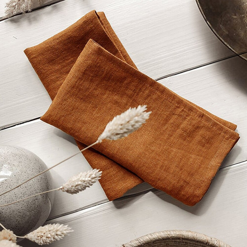 40x40cm vászon partiterítő vacsoraszalvéta étterem Otthoni szalvéták Esküvői vászonszövet Konyhai vacsoraszalvéták