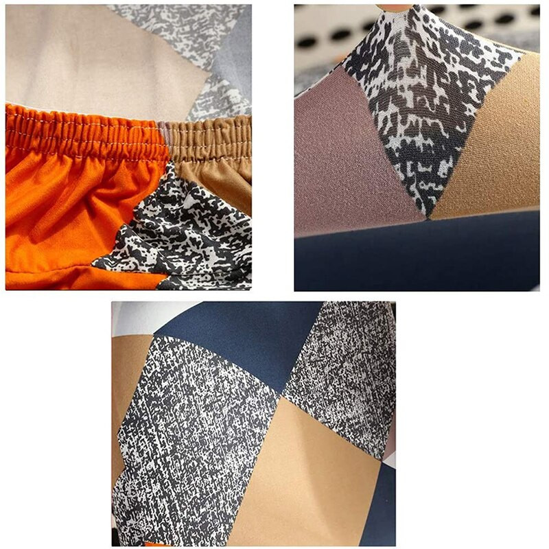 1 σετ Κάλυμμα καρέκλας γραφείου Spandex Stretch σπαστά καλύμματα καρέκλας Περιστρεφόμενο κάλυμμα πολυθρόνας ανελκυστήρα Πλένεται Θήκη καθίσματος πλάτης υπολογιστή
