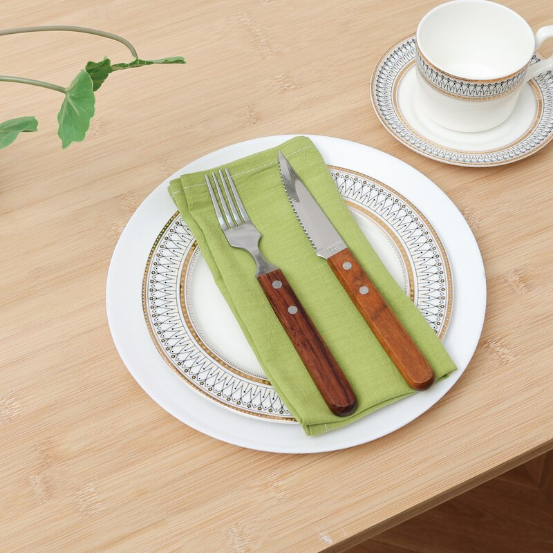 Ručno izrađene perive pamučne salvete u više boja prilagođene izdržljivim četvrtastim kuhinjskim ručnicima Stolnjaci Papirnate salvete za vjenčanje za večeru
