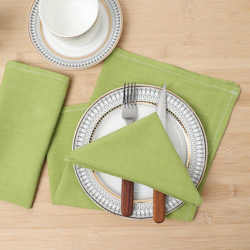 Ručno izrađene perive pamučne salvete u više boja prilagođene izdržljivim četvrtastim kuhinjskim ručnicima Stolnjaci Papirnate salvete za vjenčanje za večeru