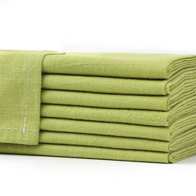Ručno izrađene perive pamučne salvete u više boja prilagođene izdržljivim četvrtastim kuhinjskim ručnicima Stolnjaci Papirnate salvete za vjenčanje za večeru