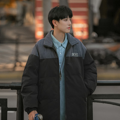 Geaca de iarna pentru barbati cu logo si sireturi