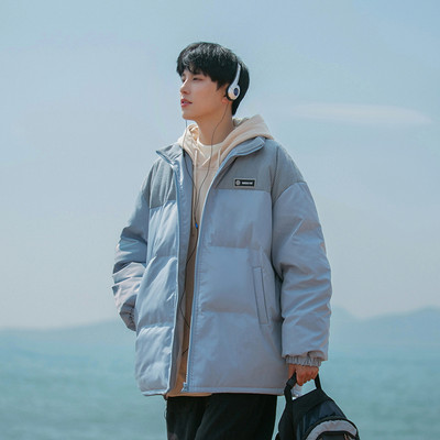 Geaca de iarna pentru barbati cu logo si sireturi